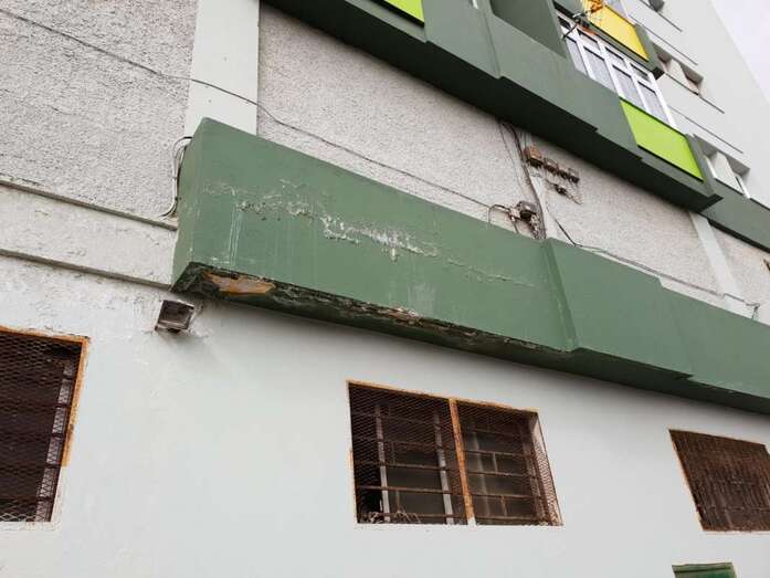 Problemas con el revestimiento exterior de los bloques (Foto TA)